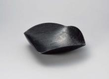黒釉10.0櫛目角鉢