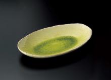 黄緑小判皿