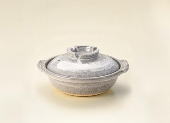 灰釉刷毛目7号鍋