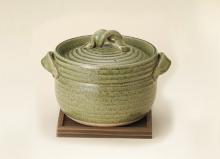 緑釉五合御飯鍋