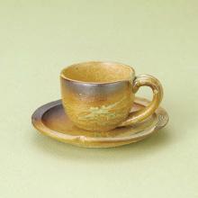 古信楽　コーヒー碗皿
