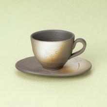 白ぼかし小花コーヒー碗皿