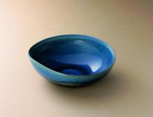 青釉8.0楕円鉢