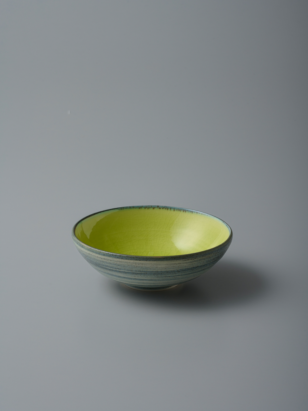 黄緑6.5丸鉢