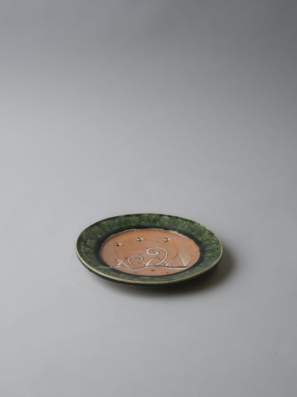 Rimmed Plate<br />Oribe style